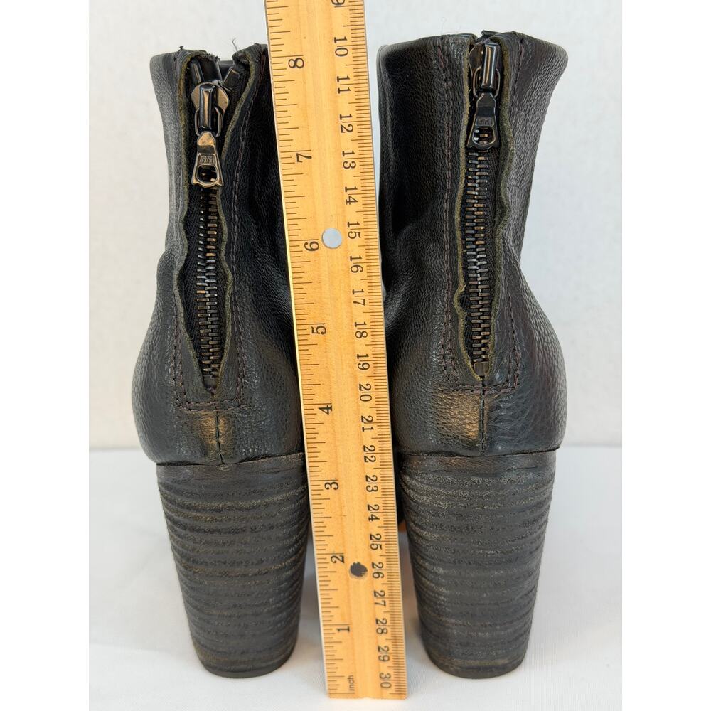 Rag & Bone Classic Newbury Leather Stacked Heel Leather Ankle Boots 8 - Picture 5 of 9